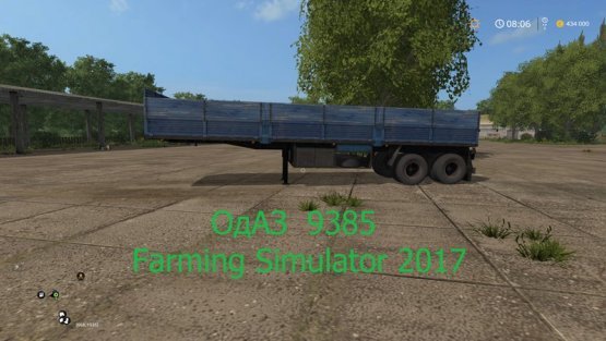 Мод полуприцеп «ОдАЗ 9385» для Farming Simulator 2017