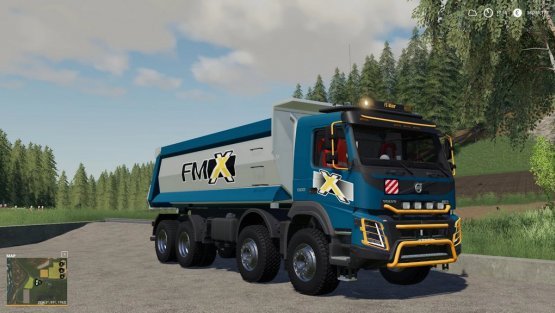 Мод «Volvo FMX 8X4 Hardox Tipper» для Farming Simulator 2019