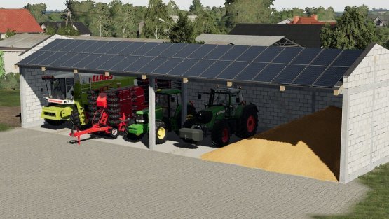 Мод «Hall With Solar Panels» для Farming Simulator 2019