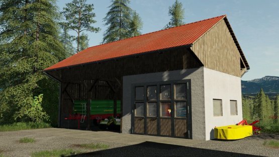 Мод «Barn With Workshop» для Фермер Симулятор 2019