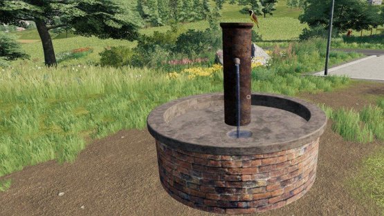 Мод «Village Fountain» для Farming Simulator 2019