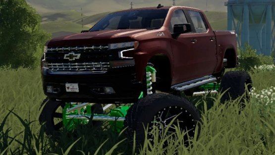 Мод «Chevy Trail Boss Crazy Lifted» для Farming Simulator 2019