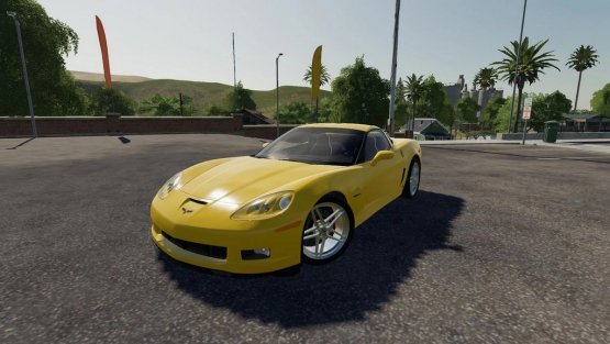 Мод «Lowered 2006 Chevy Corvette Z06» для Farming Simulator 2019