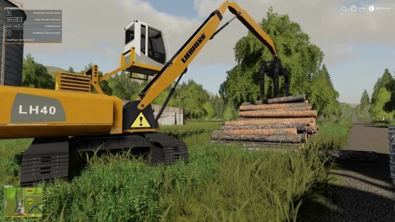 Мод «Liebherr LH40 Гусеничный» для Farming Simulator 2019