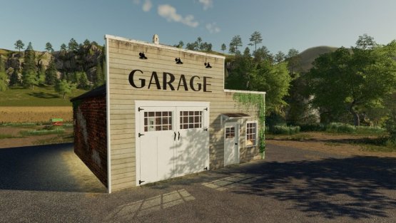 Мод «Old American Garage» для Farming Simulator 2019