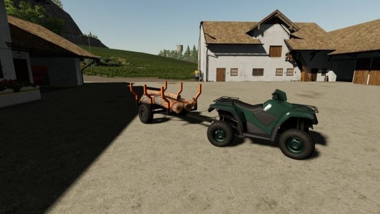 Мод «Forest Trailer For The Quad» для Farming Simulator 2019
