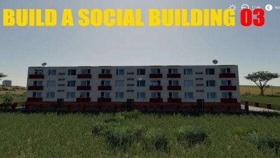 Мод «Build A Social Building 03» для Farming Simulator 2019