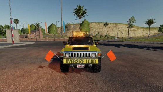 Мод «Hummer H3 Oversize Load/Pilot Car» для Farming Simulator 2019