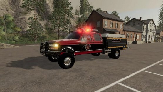 Мод «Ford American Fire Truck» для Farming Simulator 2019