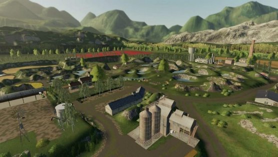Карта «The Mountain of Lakes» для Farming Simulator 2019