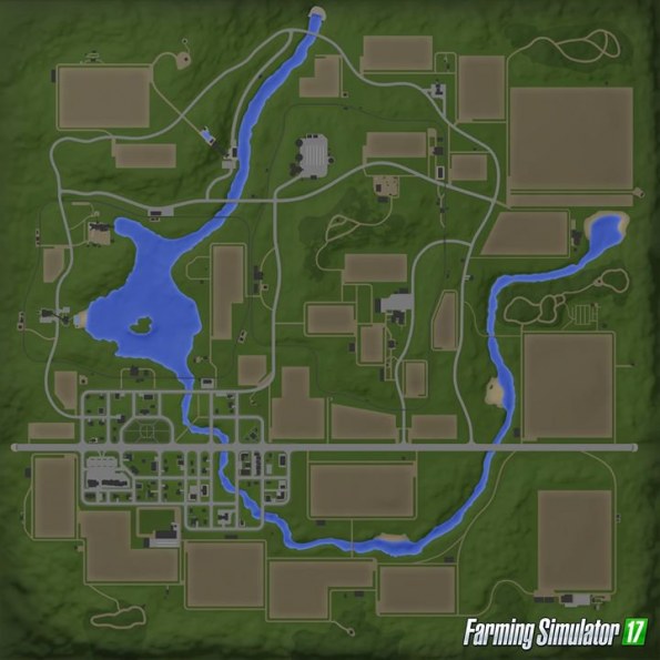 Обзор карты Goldcrest Valley для Farming Simulator 2017
