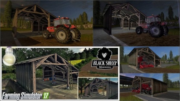 Старый сарай со светом для для Farming Simulator 2017