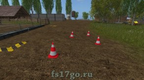 Размещаемый дорожный конус для Farming Simulator 2017