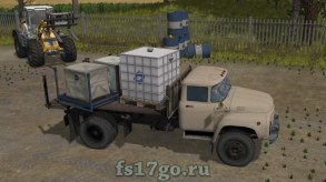 ЗиЛ 130 перевозчик поддонов и тюков для Farming Simulator 2017