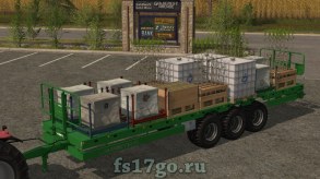 Прицеп автоподборщик PTL-20R для Farming Simulator 2017