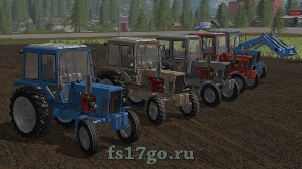 Мод пак тракторов МТЗ 80 и 82 для Farming Simulator 2017