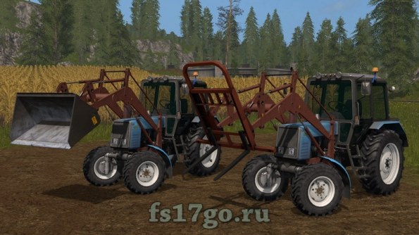 Мод МТЗ Беларус-1025 с КУНом для Farming Simulator 2017
