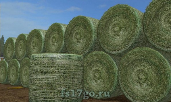 Фотореалистичные круглые тюки для Farming Simulator 2017