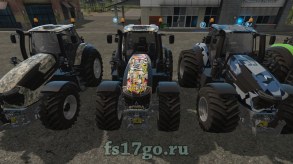 Мод Deutz Fahr Series 9 + дизайны для Farming Simulator 2017