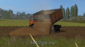 Мод КамАЗ 43255С с прицепом для Farming Simulator 2017