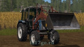 Мод МТЗ Беларус-1025 с КУНом для Farming Simulator 2017