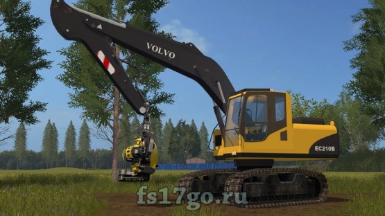 Техника для леса Volvo EC 210B для Farming Simulator 2017