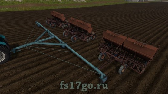 Мод сеялка СЗП 3.6 и сцепка для Farming Simulator 2017