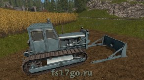 Farming Simulator 2017 мод бульдозера Т-100 с отвалом