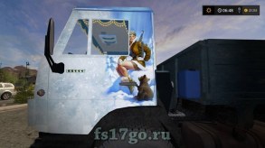 Мод КамАЗ-5320 с прицепом Нефаз-8560 для Farming Simulator 2017