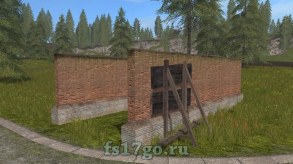 Старые кирпичные бункеры хранения Farming Simulator 2017