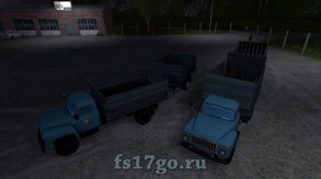 Мод грузовик ГАЗ-53 и прицеп для Farming Simulator 2017
