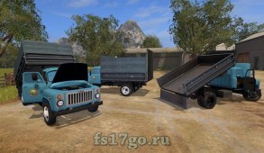 Мод грузовик ГАЗ-53 и прицеп для Farming Simulator 2017