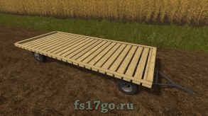 Деревянный прицеп Flatbed для Farming Simulator 2017