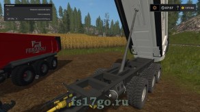 Мод прицеп Feraboli Dumper 3-х осный для Farming Simulator 2017