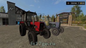 Мод на трактора ЮМЗ-6КЛ и МТЗ-80.1  для Farming Simulator 2017