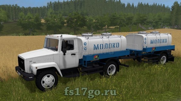 Молоковоз «ГАЗ 3309» для Farming Simulator 2017