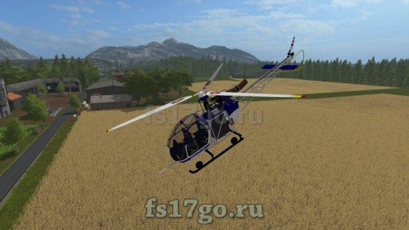 Мод Полицейский вертолет для Farming Simulator 2017
