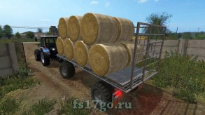 Мод прицеп HW80 Strohwagen UAL для Farming Simulator 2017