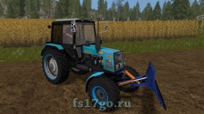 Мод «МТЗ 952 с отвалом» для Farming Simulator 2017