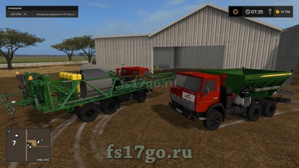 Мод Пак «Камаз 54101, опрыскиватель и распределитель» Farming Simulator 2017
