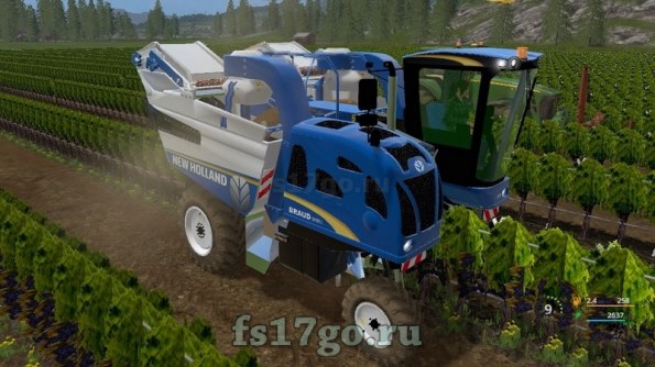 Комбайн для винограда «New Holland 9060L» для Farming Simulator 2017