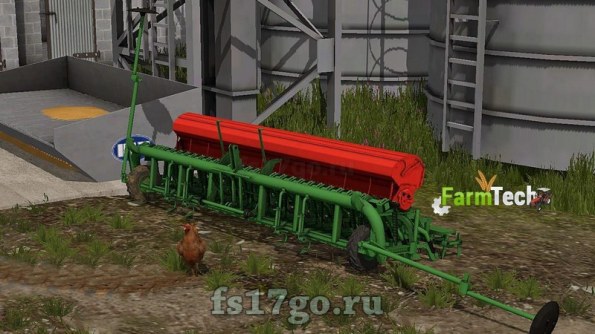 Мод сеялка «Semoir Nodet 4m» для Farming Simulator 2017