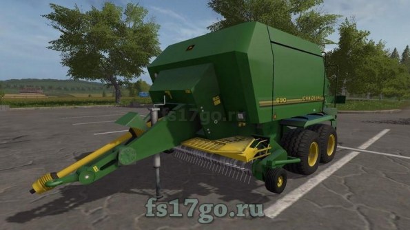 Мод тюкопресса «John Deere 690» для Farming Simulator 2017