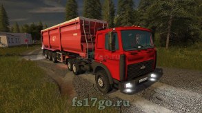 Мод «МАЗ-5516» для Farming Simulator 2017