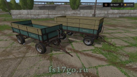 Мод прицепов «Mengele DR57» для Farming Simulator 2017