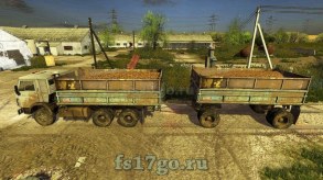 Мод «КамАЗ-5320 и ГКБ-8551» для Farming Simulator 2017