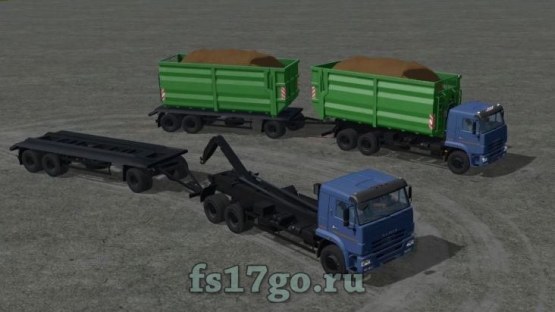 Мод «КамАЗ-658667 и прицеп T83090» для Farming Simulator 2017