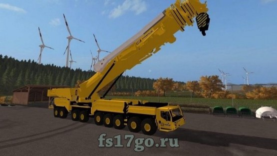 Автокран «Caterpillar Crane» для Farming Simulator 2017