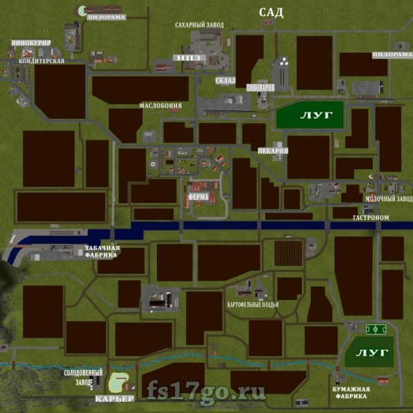 Карта Sudhemmern Private Edition RUS для Farming Simulator 2017