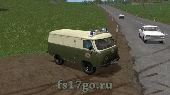 Мод «УАЗ Volkspolizei» для Farming Simulator 2017